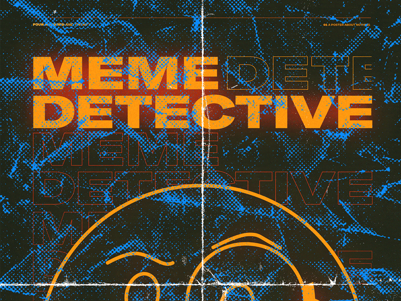 Tru Detective detective emoji glow layout meme poster texture tru detective type typography