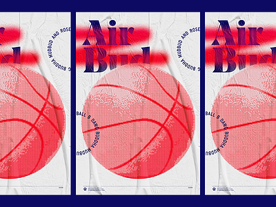 Air Bud 🏀 air bud ball is life ballin basketball bud grid layout poster riso texture typography