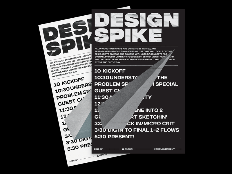 Design Spike—02 3d asana brutal c4d concrete design design spike grid illustration layout paper poster poster art product design riso risograph spiky texture type typography