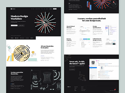 Abstract — Homepage Scroll abstract animation branding design grid homepage illustration landing page layout prototype scroll texture type typography ui web