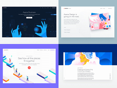 20—Eighteen 2018 animation asana grid interaction landing page layout motion study prototype web yearinreview