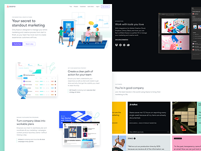 AFMC — Landing page by Devin Jacoviello for Asana on Dribbble