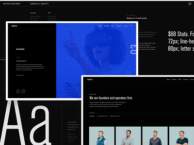 2016 Matrix Partners redesign—Case Study animation behance branding casestudy design layout type typography ui vc web