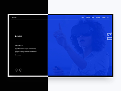 2016 Matrix Partners redesign—Portfolio highlight motion study animation branding grid interaction layout motion portfolio type typography ui vc web website