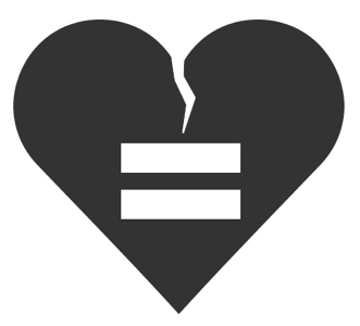 Equally Broken Hearted icon symbol theology