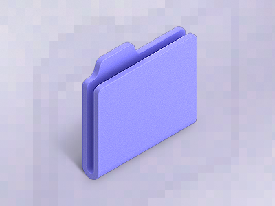 LÄTT: Iso esxxi folder icon isometric os9 vanillasoap