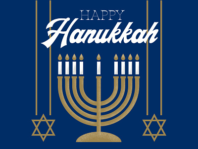 Happy Hanukkah Social graphics