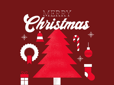 Merry Christmas Social Graphics candy cane christmas christmas tree holidays illustration social media texture typography