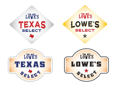 Lowe's Supermarket Beef beef branding design logo lowes texas