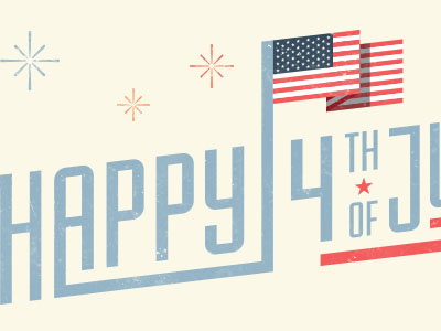 Happy 4th of July 4th of july colors independence day typography us flag