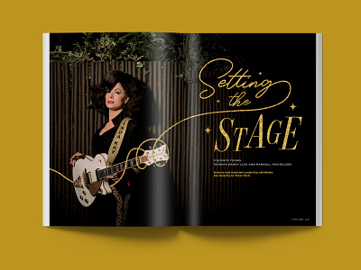 Evermore - Magazine Spreads education fashion guitar illustration magazine music print spread texas texas tech texture typography