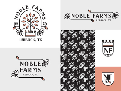 Noble Farms - Rebrand branding canvas tote farm fruit logo monogram monoline texas tshirt typography