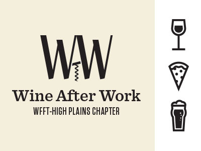 Wine After Work logo beer corkscrew design food logo typography wine