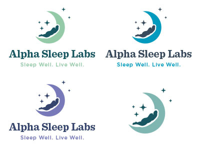 Sleep Tight... alpha calm design lab logo moon sleep stars