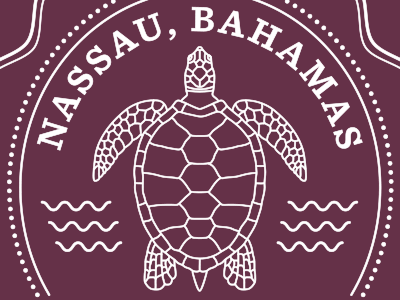 Nassau Seal bahamas design logo ocean seal shell tropical turtle typography waves