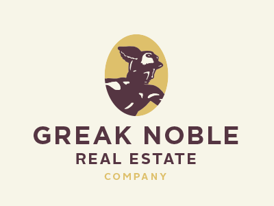 Greak Noble Real Estate Company company god greek hermes laurel logo real estate wing