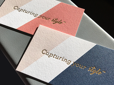 J. Hoffman's Business Cards branding design foil print texture typography