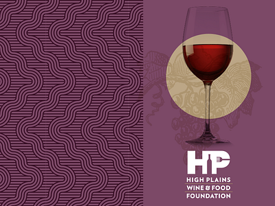 High Plains Wine & Food Foundation Brochure branding design flat food foundation logo print typography wine