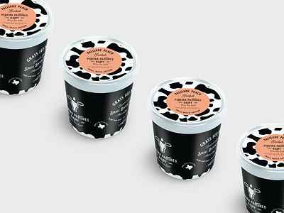 Pereira Pastures Gelato Packaging branding cow dairy design gelato logo milk mockup packaging print typogaphy