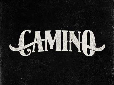 Camino design logo music type typography vintage western wordmark