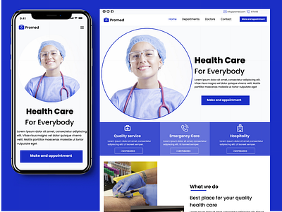 Healthcare Landing Page- (Website and App)