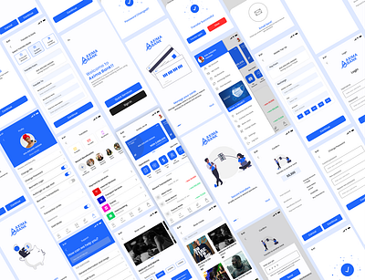 Axima Bank UI Design (Light mode) android app app bank bank app banking app branding design finance app ui