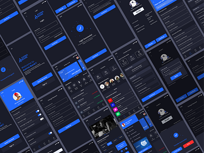 Axima Bank UI Design (Dark mode)