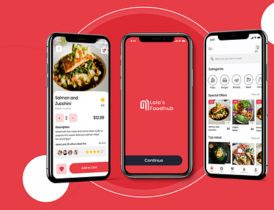 Food Rental App Design android app app design food food app food delivery food rental app ui ux