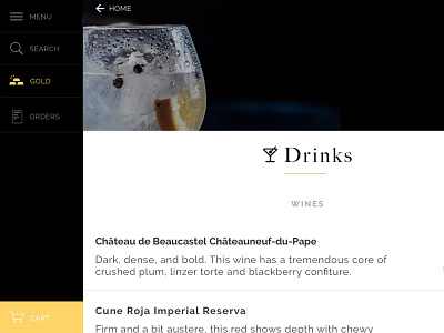 Drinks android app catalog ecommerce mobile