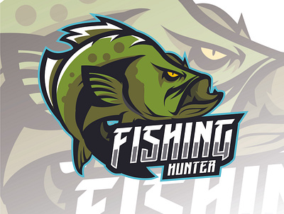 fishing club logo branding design esport logo icon illustration logo mascot mascot design mascot logo vector