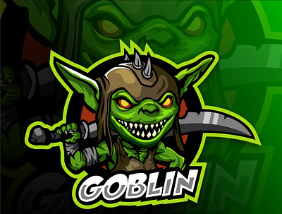 goblin design esport logo esportlogo game illustration logo mascot mascot design mascot logo vector