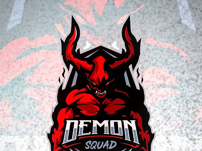 demon squad branding design esport logo esportlogo game illustration mascot design mascot logo vector