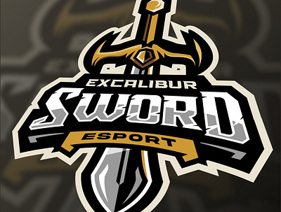 sword esport logo design esport logo esportlogo game illustration logo mascot mascot design mascot logo vector