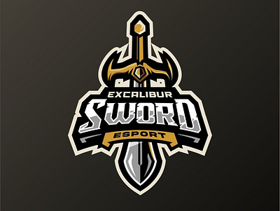 sword branding design esport logo esportlogo game illustration logo mascot design mascot logo vector
