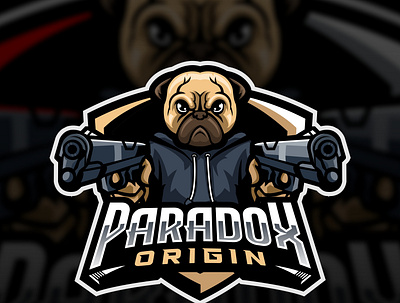 PARADOX ORIGIN design esport logo esportlogo game illustration logo mascot mascot design mascot logo vector