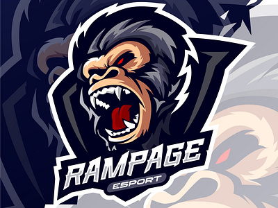 RAMPAGE ESPORT LOGO branding graphic design logo