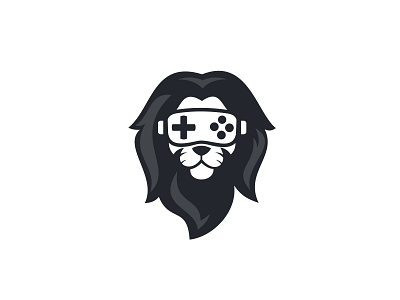 Lion Virtual Games 360 data digital gaming lion logo mascot tech technology virtual reality vr