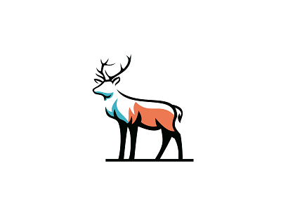 Elegant Deer animal animal logo deer fauna forest logo nature wild wildlife