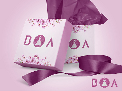 BOA Gift Box Design adobe illustrator awesome design branding clean design graphic design indonesia logo mockup packaging