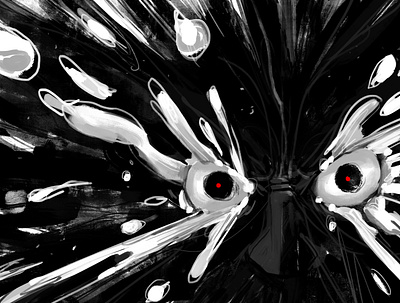 THE MOOD IS OBSIDIAN 2d art 2d illustration abstract art black concept digital digital art digital painting illustration obsidian speedpaint