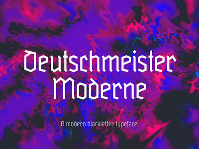Deutschmeister Moderne | Free Typeface