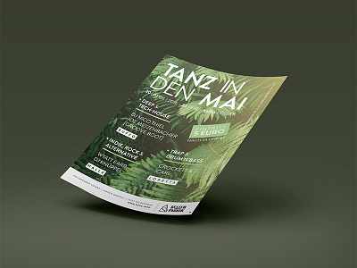 Tanz in den Mai A2 Poster a2 club dance green hildesheim kufa löseke mai may music poster tanz