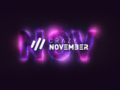 Magix Crazy November Visual crazy glow keyvisual magix neon nov november purple sale visual