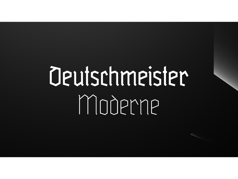 Deutschmeister Moderne | Blackletter Typeface animation berlin blackletter blender deutschmeister font fontdesign fraktur free free font free typeface modern schrift specimen tpografie type typedesign typeface typografie typography