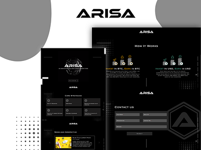ARISA design flat minimal ui ux web website