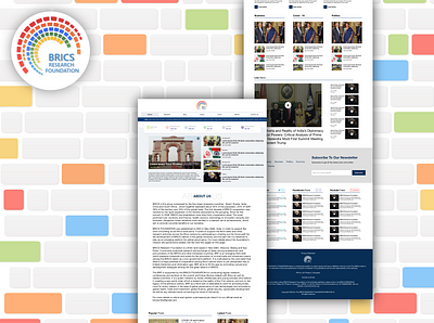 BRICS design flat minimal ui ux website