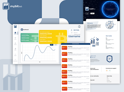 MyBit365 design flat investor platform logo minimal ui ux website