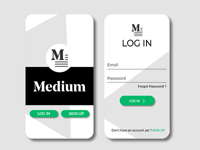 Medium Redesign app ui