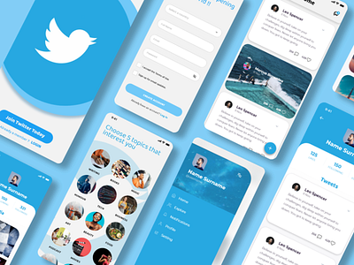 Twitter App Redesign app design twitter ui ux