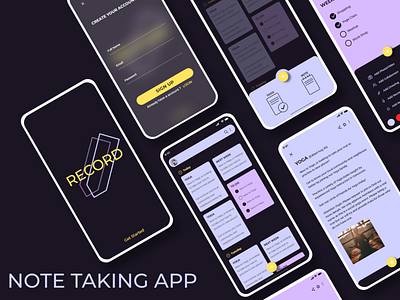 Note Taking App design todo ui ux